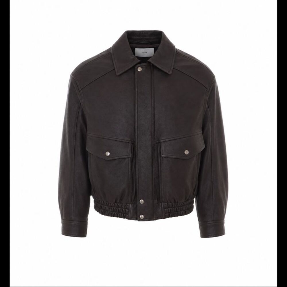 Dunst Men Unisex Oversized Leather Blouson
